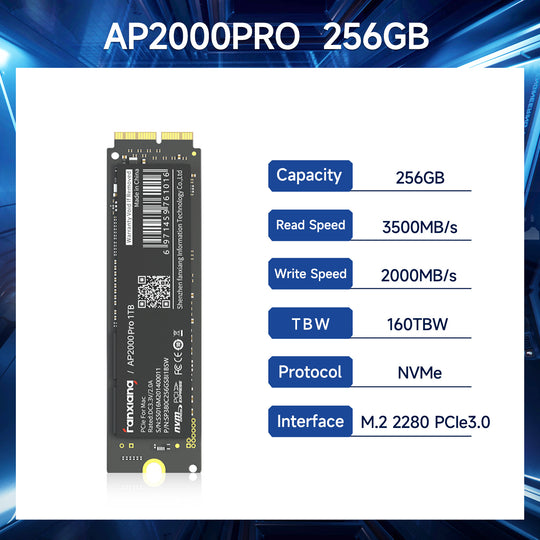 Fanxiang AP2000Pro PCIe3*4 NVMe SSD For Mac