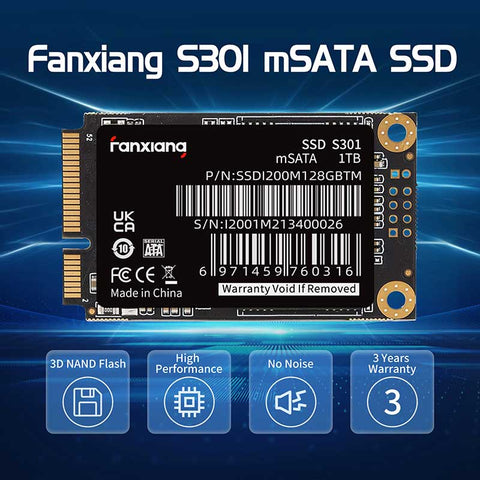 FanXiang S301 mSATA SSD For PC/Laptop