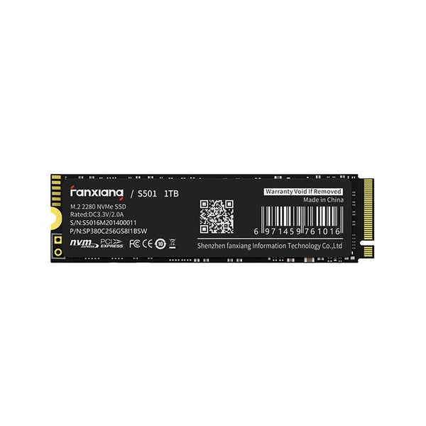 FanXiang S501 PCIe 3.0 NVMe M.2 Internal SSD